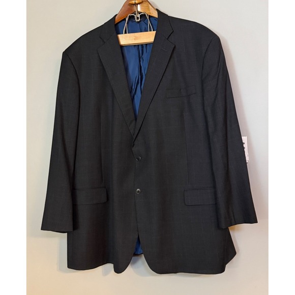 Brooks Brothers Blazer Custom Tailored Vintage USA Union made Plaid Wool‎ 55 L